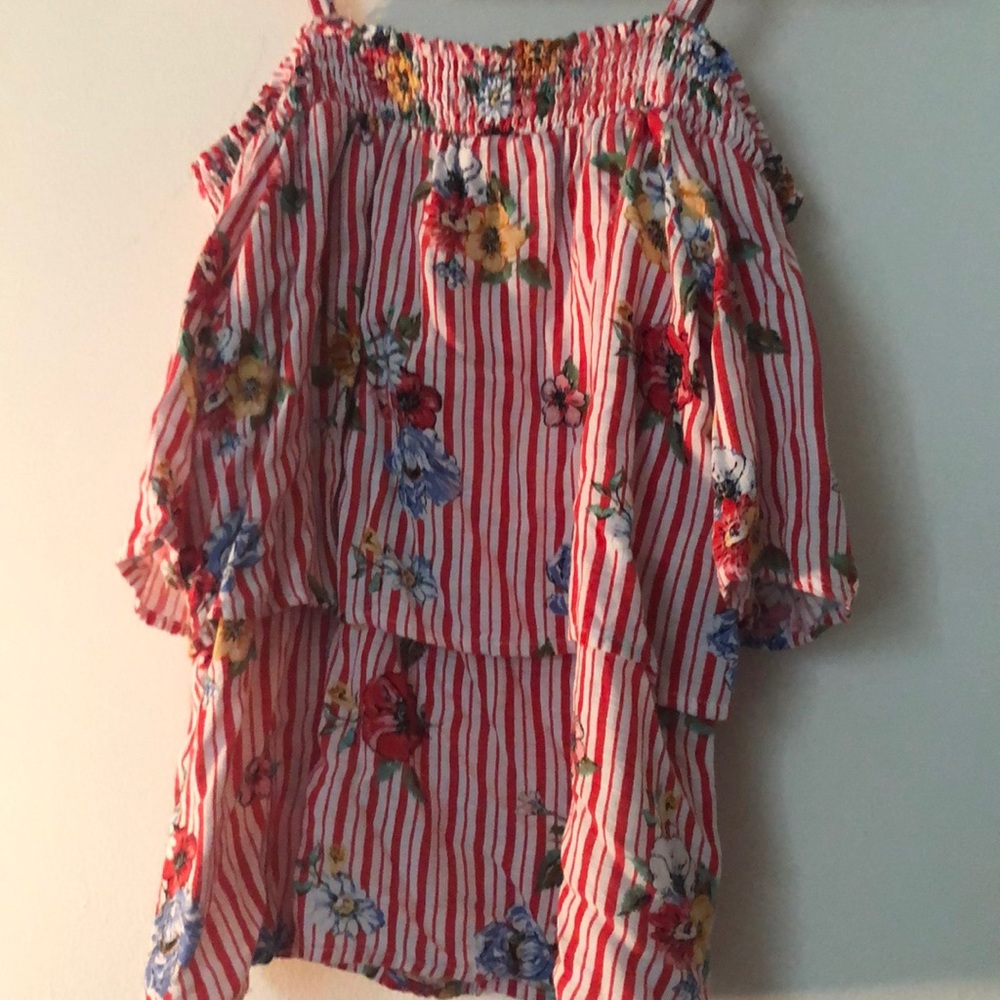 Off the shoulder floral top